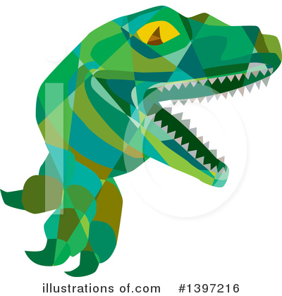 Royalty-Free (RF) Raptor Clipart Illustration by patrimonio - Stock Sample #1397216