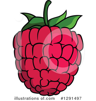 Royalty-Free (RF) Raspberry Clipart Illustration by Vector Tradition SM - Stock Sample #1291497