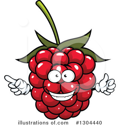 Royalty-Free (RF) Raspberry Clipart Illustration by Vector Tradition SM - Stock Sample #1304440
