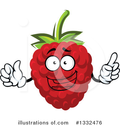 Royalty-Free (RF) Raspberry Clipart Illustration by Vector Tradition SM - Stock Sample #1332476