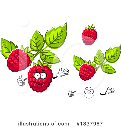 Royalty-Free (RF) Raspberry Clipart Illustration by Vector Tradition SM - Stock Sample #1337987