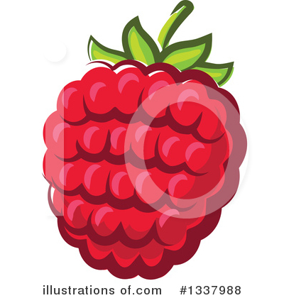 Royalty-Free (RF) Raspberry Clipart Illustration by Vector Tradition SM - Stock Sample #1337988
