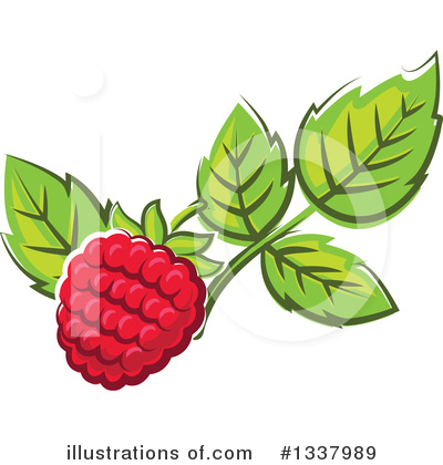 Royalty-Free (RF) Raspberry Clipart Illustration by Vector Tradition SM - Stock Sample #1337989