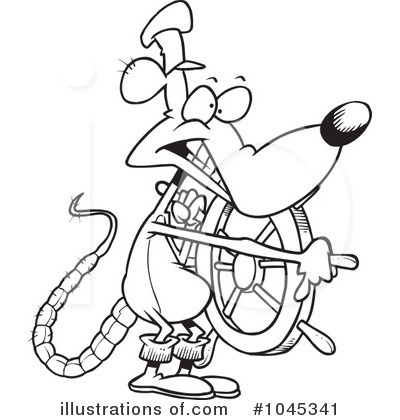 Royalty-Free (RF) Rat Clipart Illustration by toonaday - Stock Sample #1045341