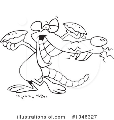Royalty-Free (RF) Rat Clipart Illustration by toonaday - Stock Sample #1046327