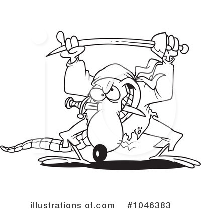 Royalty-Free (RF) Rat Clipart Illustration by toonaday - Stock Sample #1046383