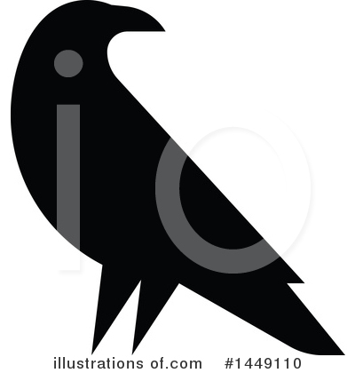 Royalty-Free (RF) Raven Clipart Illustration by elena - Stock Sample #1449110