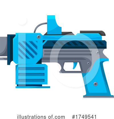 Royalty-Free (RF) Ray Gun Clipart Illustration by Vector Tradition SM - Stock Sample #1749541