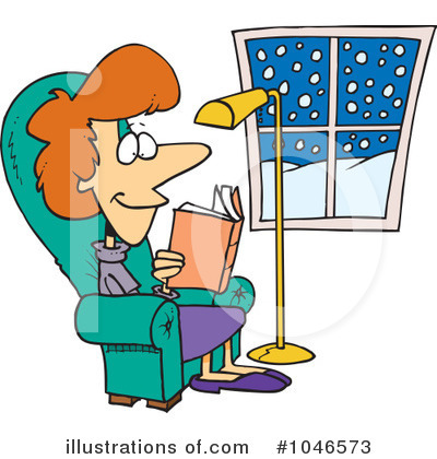 Royalty-Free (RF) Reading Clipart Illustration by toonaday - Stock Sample #1046573