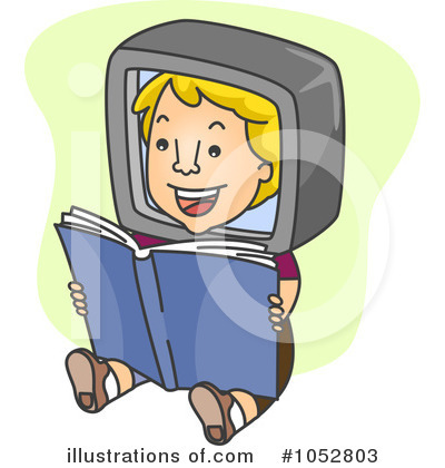 Royalty-Free (RF) Reading Clipart Illustration by BNP Design Studio - Stock Sample #1052803