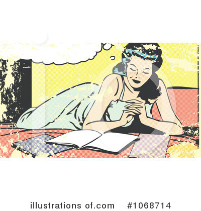 Royalty-Free (RF) Reading Clipart Illustration by brushingup - Stock Sample #1068714