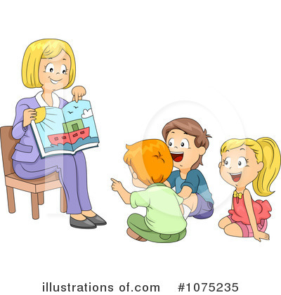 Royalty-Free (RF) Reading Clipart Illustration by BNP Design Studio - Stock Sample #1075235