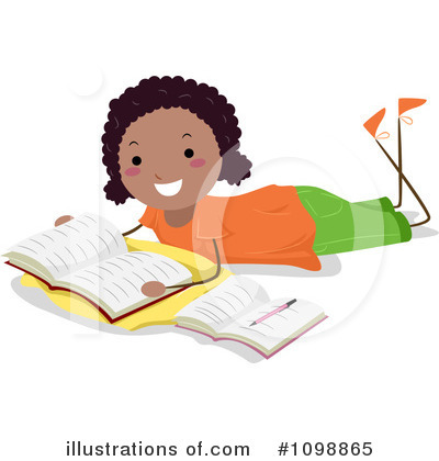 Royalty-Free (RF) Reading Clipart Illustration by BNP Design Studio - Stock Sample #1098865