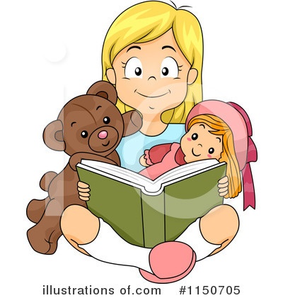 Royalty-Free (RF) Reading Clipart Illustration by BNP Design Studio - Stock Sample #1150705