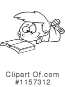 Reading Clipart #1157312 by toonaday