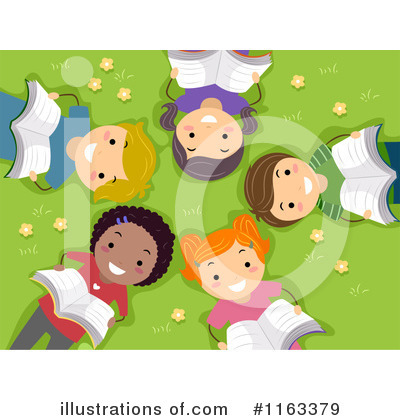 Royalty-Free (RF) Reading Clipart Illustration by BNP Design Studio - Stock Sample #1163379