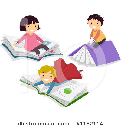 Royalty-Free (RF) Reading Clipart Illustration by BNP Design Studio - Stock Sample #1182114