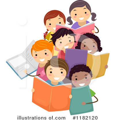Royalty-Free (RF) Reading Clipart Illustration by BNP Design Studio - Stock Sample #1182120