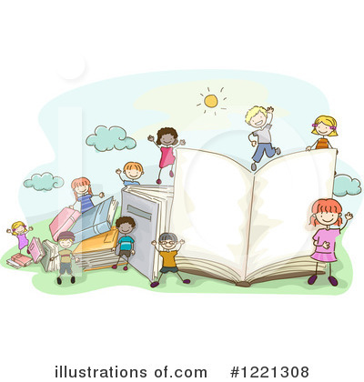 Royalty-Free (RF) Reading Clipart Illustration by BNP Design Studio - Stock Sample #1221308