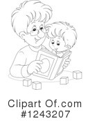 Reading Clipart #1243207 by Alex Bannykh