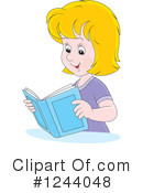 Reading Clipart #1244048 by Alex Bannykh