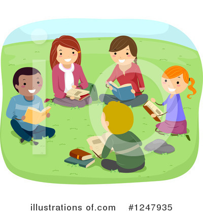 Royalty-Free (RF) Reading Clipart Illustration by BNP Design Studio - Stock Sample #1247935