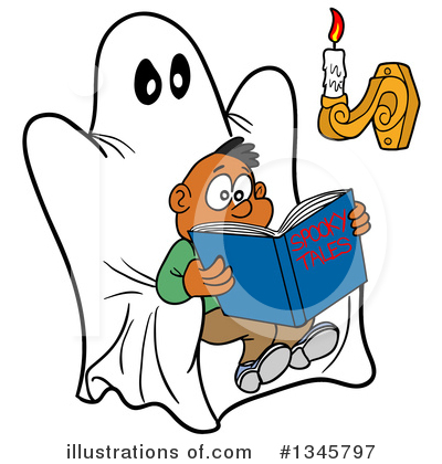 Reading Clipart #1345797 by LaffToon