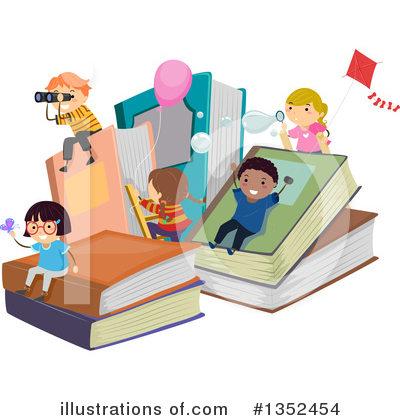 Royalty-Free (RF) Reading Clipart Illustration by BNP Design Studio - Stock Sample #1352454