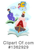 Reading Clipart #1362929 by BNP Design Studio