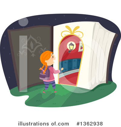 Royalty-Free (RF) Reading Clipart Illustration by BNP Design Studio - Stock Sample #1362938