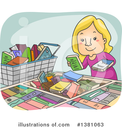Royalty-Free (RF) Reading Clipart Illustration by BNP Design Studio - Stock Sample #1381063