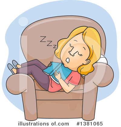 Royalty-Free (RF) Reading Clipart Illustration by BNP Design Studio - Stock Sample #1381065