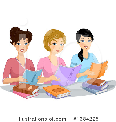 Royalty-Free (RF) Reading Clipart Illustration by BNP Design Studio - Stock Sample #1384225