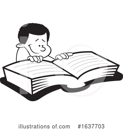 Royalty-Free (RF) Reading Clipart Illustration by Johnny Sajem - Stock Sample #1637703