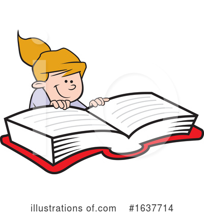 Royalty-Free (RF) Reading Clipart Illustration by Johnny Sajem - Stock Sample #1637714