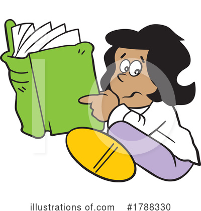 Book Worm Clipart #1788330 by Johnny Sajem