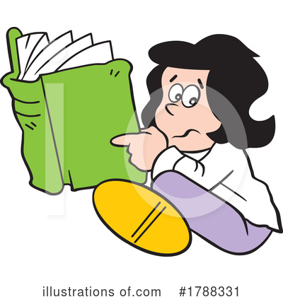 Book Worm Clipart #1788331 by Johnny Sajem