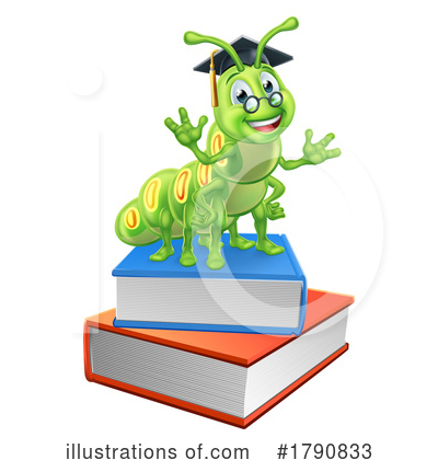 Book Worm Clipart #1790833 by AtStockIllustration