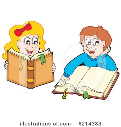 Royalty-Free (RF) Reading Clipart Illustration by visekart - Stock Sample #214383