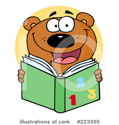 Royalty-Free (RF) Reading Clipart Illustration by Hit Toon - Stock Sample #223305