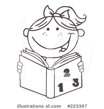 Royalty-Free (RF) Reading Clipart Illustration by Hit Toon - Stock Sample #223307