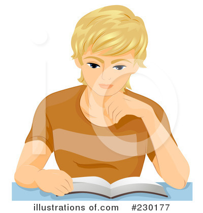 Royalty-Free (RF) Reading Clipart Illustration by BNP Design Studio - Stock Sample #230177