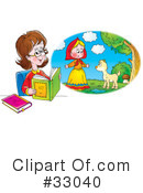 Reading Clipart #33040 by Alex Bannykh