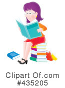 Reading Clipart #435205 by Alex Bannykh