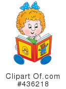 Reading Clipart #436218 by Alex Bannykh