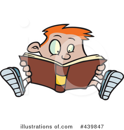 Royalty-Free (RF) Reading Clipart Illustration by toonaday - Stock Sample #439847