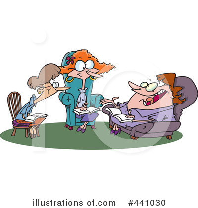 Royalty-Free (RF) Reading Clipart Illustration by toonaday - Stock Sample #441030