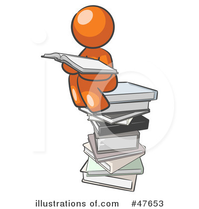 Royalty-Free (RF) Reading Clipart Illustration by Leo Blanchette - Stock Sample #47653
