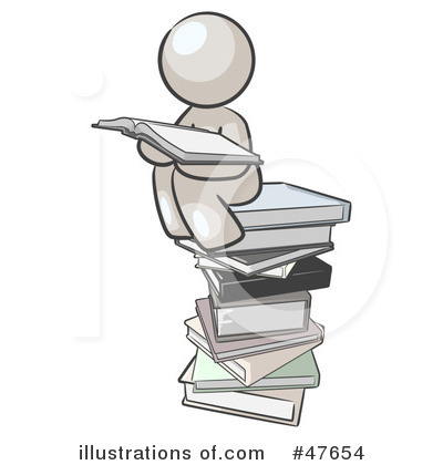 Royalty-Free (RF) Reading Clipart Illustration by Leo Blanchette - Stock Sample #47654