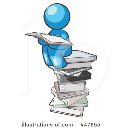 Royalty-Free (RF) Reading Clipart Illustration by Leo Blanchette - Stock Sample #47655